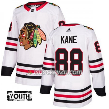Børn NHL Chicago Blackhawks Trøje Patrick Kane 88 Adidas 2017-2018 Hvid Authentic